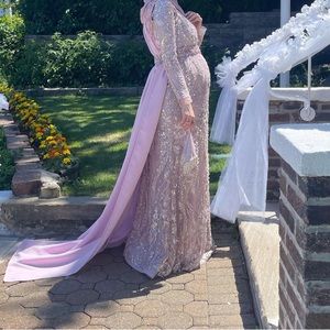 Custom maternity gown.